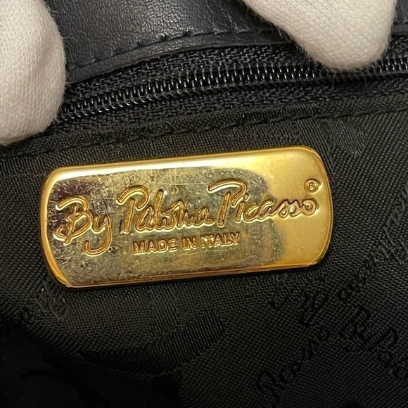 PALOMA PICASSO black soft leather shoulder bag - Picture 6 of 17